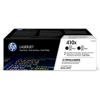 HP CF410XD 410X Black Toner Cartridge Dual Pack (2 x 6,500 Pages)